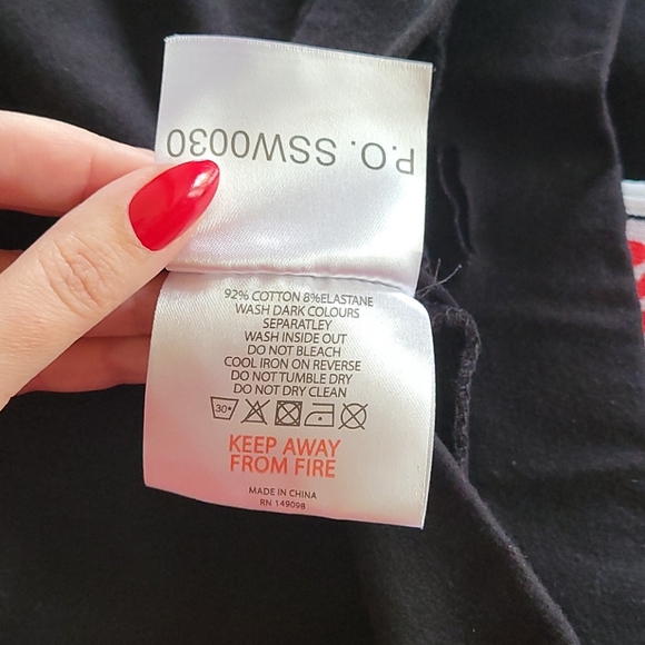 SikSilk black classic tape logo leggings - Picture 4 of 4